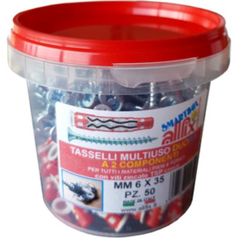 TASSELLO DUO FIX C/VITE 6X35 MM CONF 50 PZ