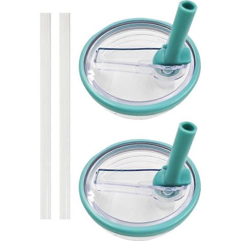 Couvercle à paille rabattable de rechange pour gobelet isotherme de 1,2 L (40 oz) compatible avec HydroJug Traveler (pièce E). (1/5)