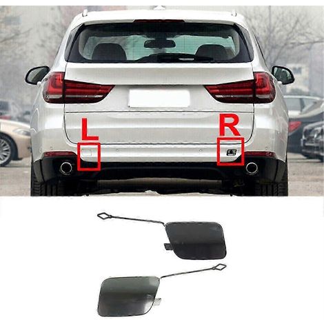 Cache-anneaux de remorquage, grilles de pare-chocs inférieures pour feux antibrouillard (lot de 2, gauche et droite), compatibles avec X5 2014-2018, références 51127378574 et 5112. (1/5)
