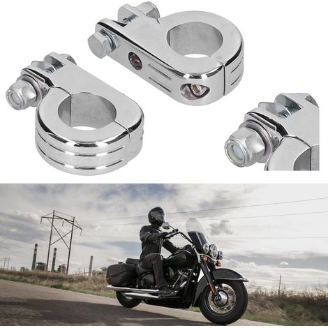 Ein Paar Motorrad-Pedalspikes und Befestigungsclips aus Aluminiumlegierung, kompatibel mit Motorrädern von Honda, Suzuki und Yamaha. (1/5)