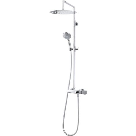 PRESTO 57050500 ALIA Columna Ducha Mezcladora Rociador 300 mm y Flexo PVC Cromo - ref: 57050500 (1/2)