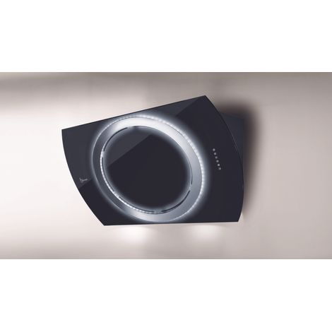 CAPPA NIMA cm 90 - vetro Nero - 800 m3/h (1/4)