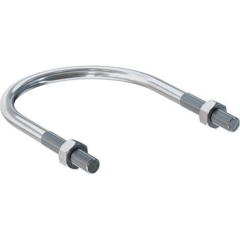 Etrier de fixation pour tube acier 40 × 49 mm – Lot de 10 pièces en acier galvanisé, montage rapide et robuste (1/2)