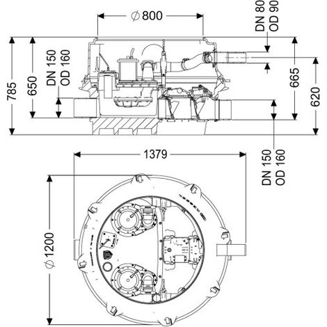 Système de relevage anti-refoulement KESSEL Ecolift XL