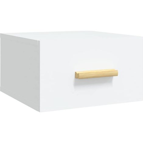 Maison Exclusive - Mesita de noche de pared blanco 35x35x20 cm (1/5)