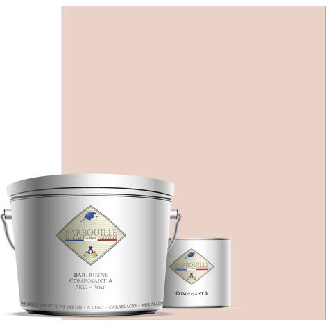 Peinture résine époxy 2,5L MAT 25m² Rose Poudré Jésus (1/3)