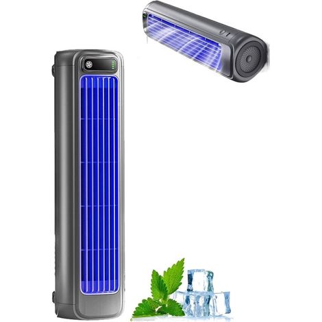 Originaler kabelloser Wandventilator, drei Windstufen, leise und tragbar, Grau (1/5)