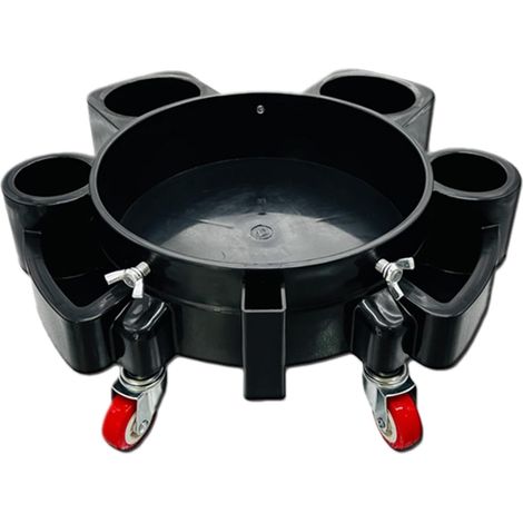 Rouleau de seau de lavage de voiture, chariot de seau amovible avec 5 roues  Rouleau de lavage facile à presser, outils de lavage de voiture robustes pour les détails et le cirage (1/5)