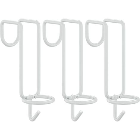 vidaXL Gancho de cubo portátil acero galvanizado plateado (1/2)
