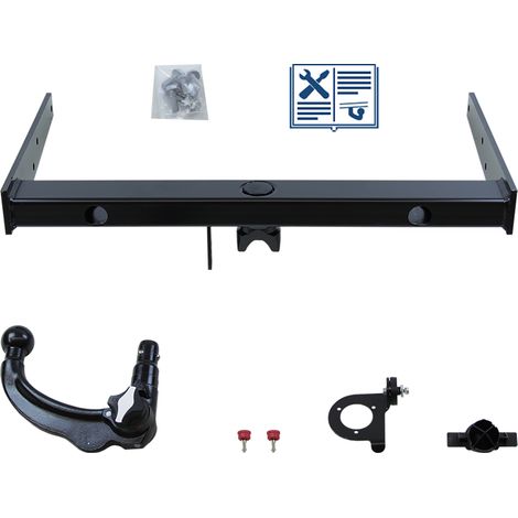 Attelage rotule démontable Oris + faisceau ECS spécifique 7 broches - VW TRANSPORTER T6 / CARAVELLE T6 Autobus/Autocar (1/2)
