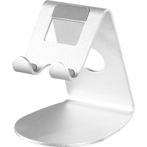 argent-support Tlphone, Dock Tlphone - Support Tlphone Bureau Pour Iphone 14 Pro Max Plus, 13/12/11 Pro Max, Mini Xs Max Xr X 8 7 6, Huawei, Samsu (1/5)