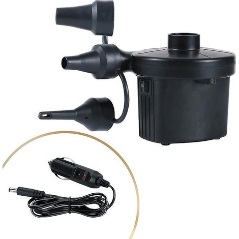 pompe Air Lectrique Pour Gonfler Et Dgonfler, 1 Pice Noire 220v/150w Gonfleur Avec 3 Buses Pompe Palette, Gonfleur Et Dgonfleur Lectrique Pour M (1/5)