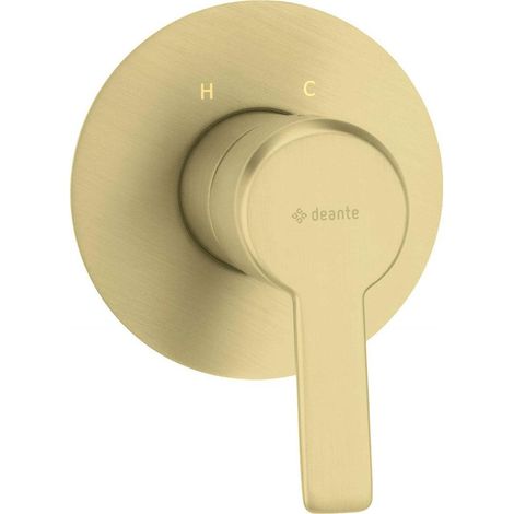 Deante Rubinetto incassato in oro spazzolato, design elegante
