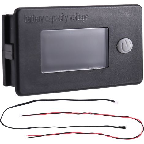 Battery power meter, LCD display voltmeter, suitable for RVs, cars, yachts, golf carts (1/4)