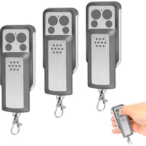 433,92 MHzTélécommandes de Portail Compatible avec 114253, Old 104250, Red 104257, 104251, 104350,4 Canaux, Code Tournant, Design à Glissière (Lot de 3) (1/5)