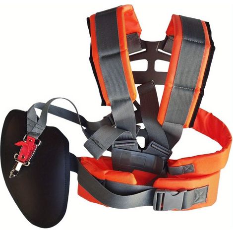 Bretelles d'épaule pour tondeuse à gazon avec ceinture ventrale réglable en nylon, adaptées à différentes tondeuses à gazon. (1/5)