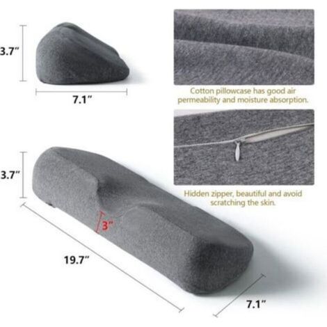 Oreiller Cervical - Mousse À Mémoire De Forme - Pour Soutien Cou Et Épaule - Soulage Raideurs - 1 Pièce (1/4)