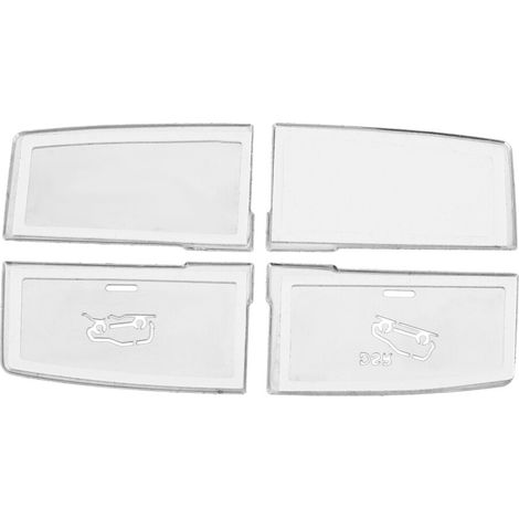 Vier silberne Zierelemente aus Aluminiumlegierung für die Einstellknöpfe der Federung für Mercedes-Benz ML/GL/GLE/GLS