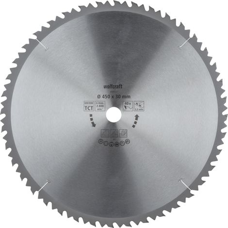 wolfcraft - Lame de Scies Circulaires sur Table - 28 Dents et Diamètre 450 mm - réf. 6595000 (1/5)