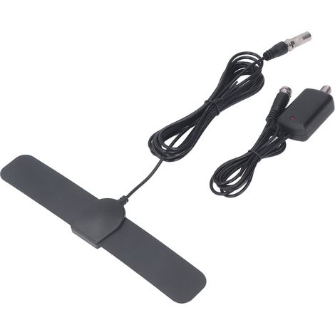 Antenne TV HD à gain élevé 25DB1, antenne TV numérique d'intérieur pour une réception du signal jusqu'à 980 miles (1577 km) (1/5)