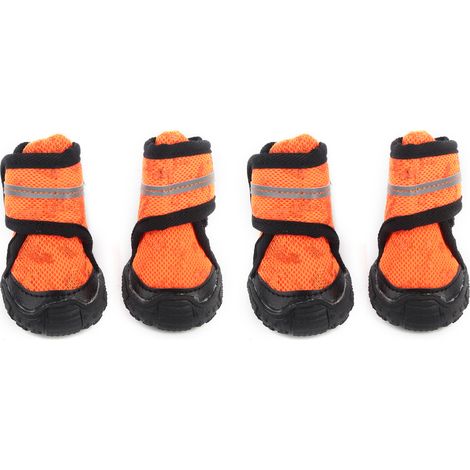 Chaussures Pour Chien - Semelle Antidérapante - Bandes Réfléchissantes - Maille Respirante - 4 Pièces (1/5)