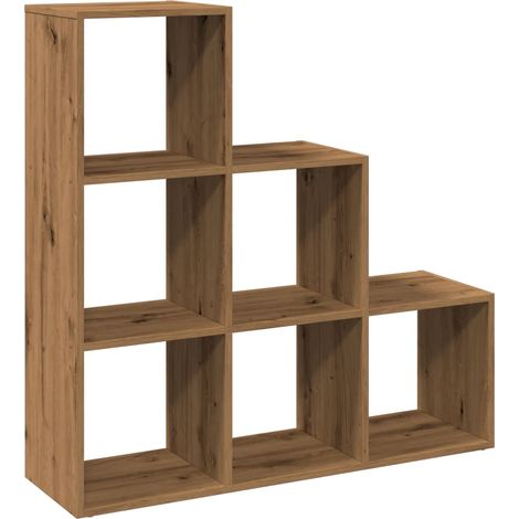 Maison Exclusive - Raumteiler-Bücherregal 3 Etagen Artisan-Eiche