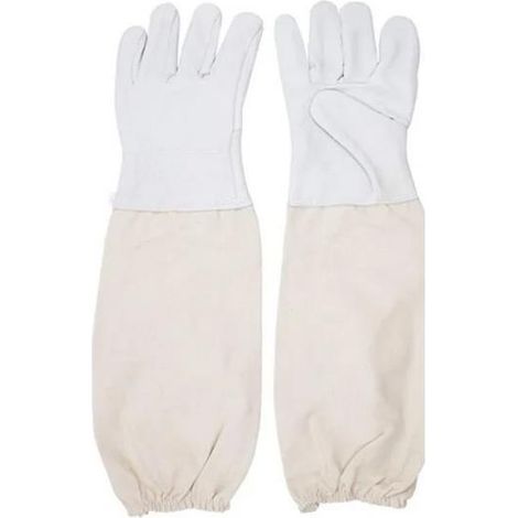 Gants d'apiculture Paire de manchettes anti-piqûres Manches respirantes Gants d'apiculture universels Outils d'abeille en cuir (1/4)