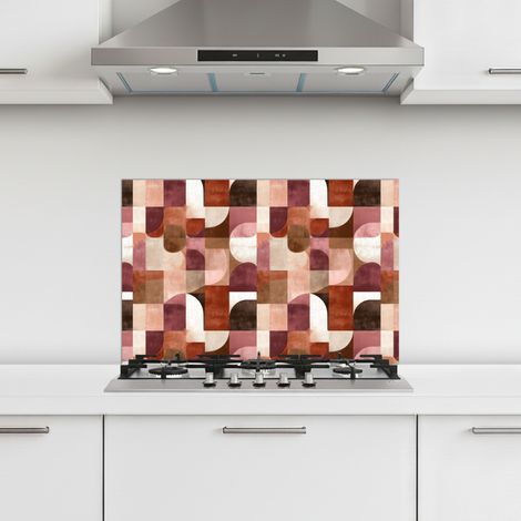 CRÉDENCE CUISINE Géométrie - Moderne - Rétro 60x40 cm (1/5)
