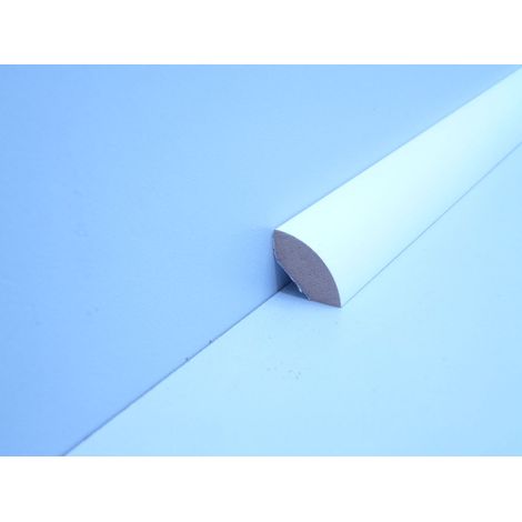 B.S. Bauprogramm Viertelstab 250 cm 18 x 18 mm weiß Leisten