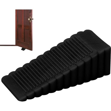 collision Doorstops stackable Doorstop bottom black floor Heavy wedge (1/5)