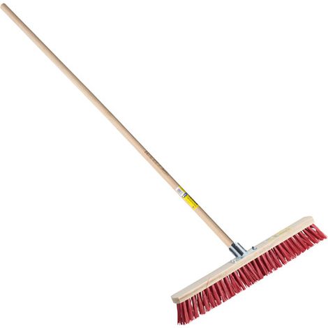 Balai cantonnier 60 cm – Manche en bois 150 cm – Pour chantiers humides et espaces confinés – Fabrication française – Outils Perrin (1/2)