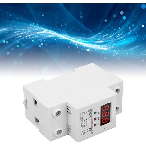 Dispositif de protection contre les surtensions et les sous-tensions à réarmement automatique pour usage domestique 230 V CA, référence 2P32A (1/5)