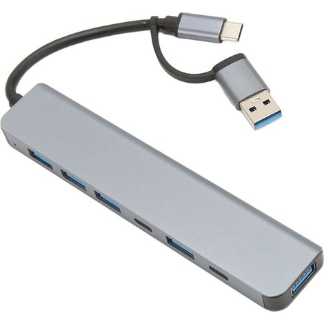 Hub USB
3.0/USB-C 7 en 1 : 5 ports USB
3.0 et 2 ports USB-C. Adaptateur multiport 7 en 1 pour Windows et macOS.