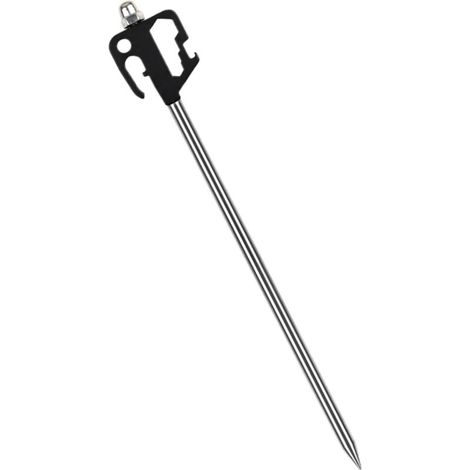 Bardusch-Piquet attache chien acier inox 40x0,9cm, pivotant 360°, antirouille, cour, aventure. (1/5)