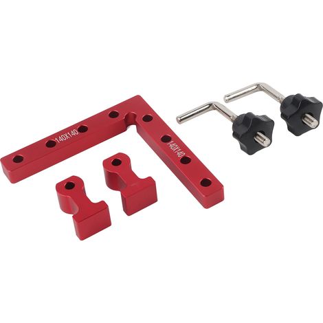 Pince de serrage à angle droit pour menuisier, pince en L à 90°, outil de fixation auxiliaire, clip de positionnement de panneau, 140 mm (1/5)