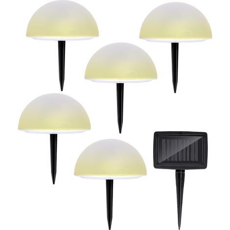 Lampe Solaire Jardin – Spot LED Extérieur – Éclairage Solaire Rgb et Blanc Chaud – sans Fil IP44 (1/5)