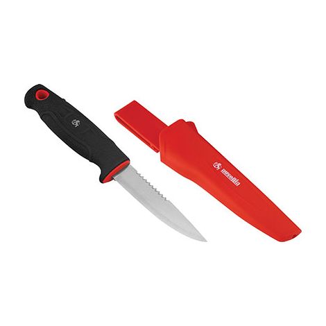 COLTELLO AGRICOLTURA IN ACCIAIO INOX CM.22 MANICO IN GOMMA AUSONIA (1/5)