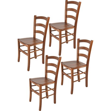 Tommychairs Set 4 Sillas Venice en haya nuez claro (1/5)