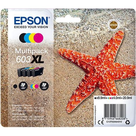 Epson C13T03A64020 Druckerpatrone 1 Stück(e) Original Hohe (XL-) Ausbeute Schwarz, Cyan, Magenta, Gelb
