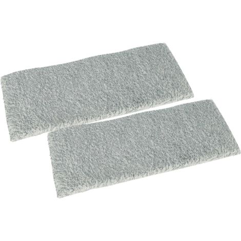 vhbw 2x Replacement Cover Scrubber Sleeve compatible with Vorwerk Kobold VG100+ Window Cleaner Squeegee - Mop Attachment Cloth Pad
