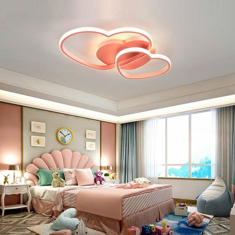 Herzförmig LED Deckenleuchte Dimmbar Deckenlampe Kinderzimmer Schlafzimmer Licht