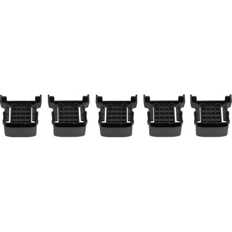 5 Stück Batteriehalter, ABS-schwarze Befestigungsplatte, Gerätehalterungen, Docks, Halterungen für Milwaukee M18 18V (1/5)