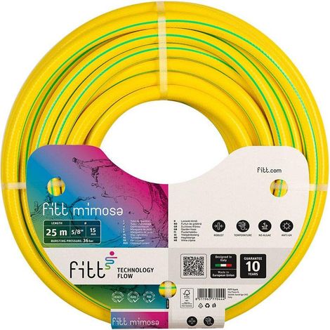 FITT Mimosa Manguera de Jardín para Riego 3/4" 19mm 50m Amarillo