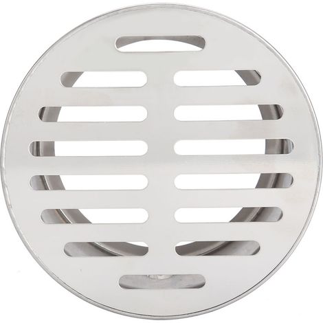 Beyamis Caniveau de sol anti-obstruction en acier inoxydable pour balcon extérieur (110 mm plat) (1/5)