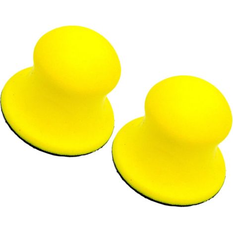 2 Pièces Disque de Ponçage Manuel Jaune en Polyuréthane 3 Pouces  Surface Lisse, Prise Confortable, Fixation Auto-agrippante, Léger (1/5)