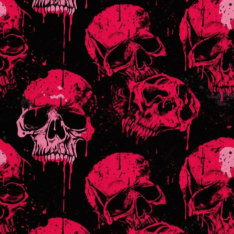 Tela Oxford decorativa para exteriores - Motivo de calavera I DX4498 (1/5)
