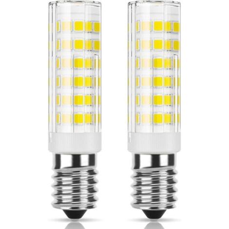 Ampoule LED E14 hotte aspirante, 5W équivalent halogène 50W, Blanc froid 6000K 550LM, Ampoule petite culot à vis pour hotte et frigo, Non dimmable, 2 Pièces (1/4)