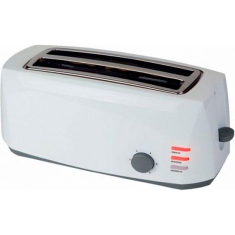 Tostador Comelec TP1728 1400W 2 Ranuras Largas y 7 Niveles Blanco