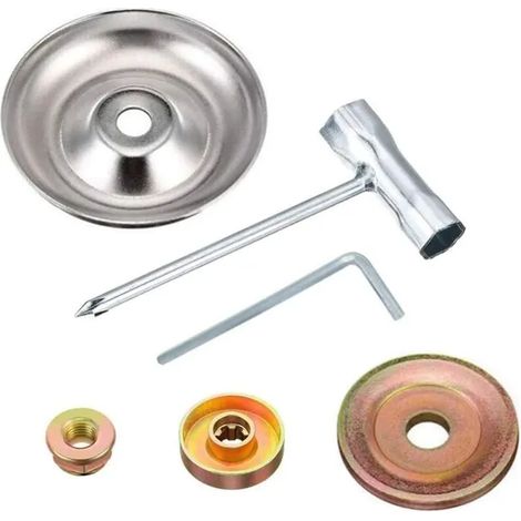 Tête de Coupe Fil Nylon pour Débroussailleuse Arbre Droit, Adaptateur Lame pour Désherbeuse à Moteur, Kit Tonte Herbe pour Tondeuse, Accessoire Jardin (1/4)