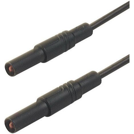 Hirschmann Test & Measurement MLS GG 100/1 sw Sicherheits-Messleitung Lamellenstecker 4 mm Lamellens (1/3)